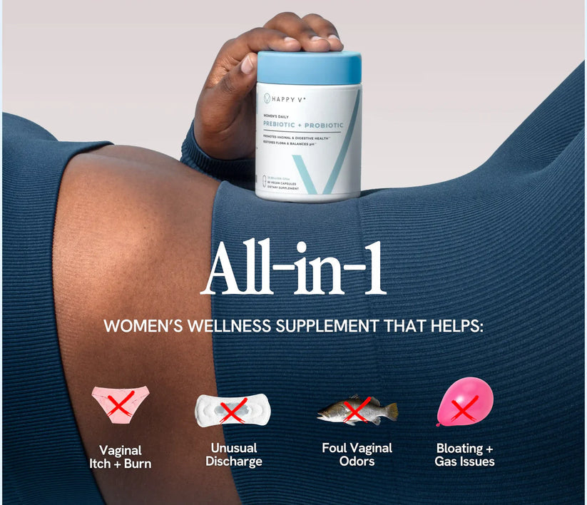 Happy V Prebiotic + Probiotic 60 vegan capsules