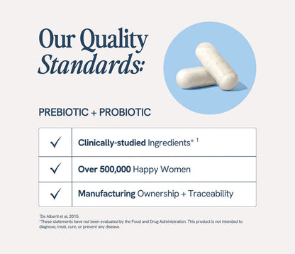 Happy V Prebiotic + Probiotic 60 vegan capsules